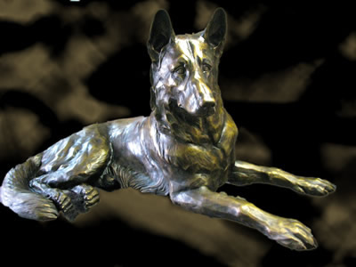 K9 Memorial - wax pattern